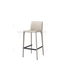 Saddle leather minimalist bar stool